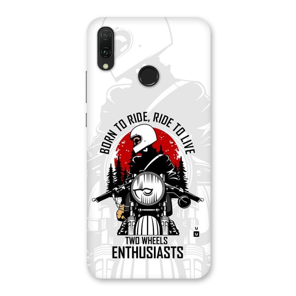Ride To Live Back Case for Huawei Y9 (2019)
