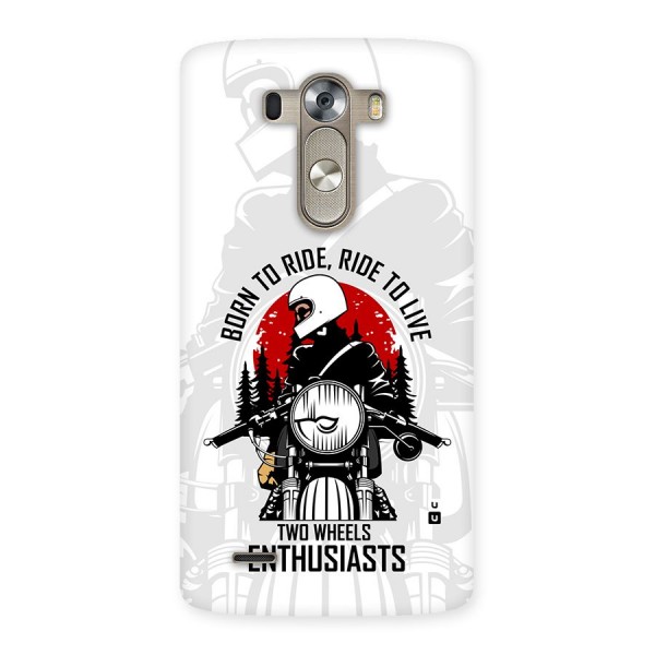 Ride To Live Back Case for LG G3