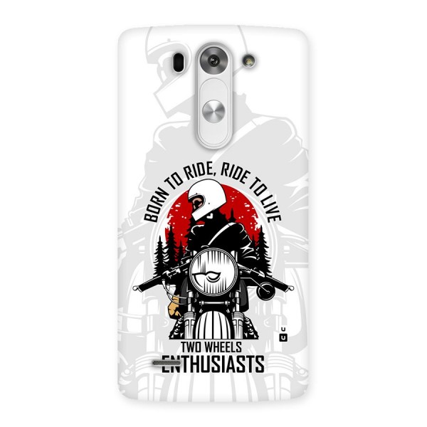 Ride To Live Back Case for LG G3 Beat