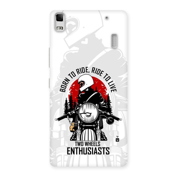 Ride To Live Back Case for Lenovo K3 Note
