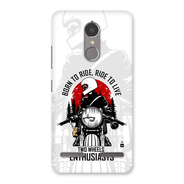Ride To Live Back Case for Lenovo K6