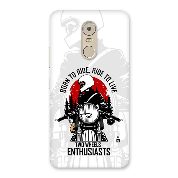 Ride To Live Back Case for Lenovo K6 Note