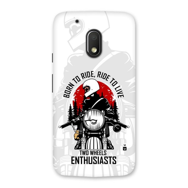 Ride To Live Back Case for Moto G4 Play