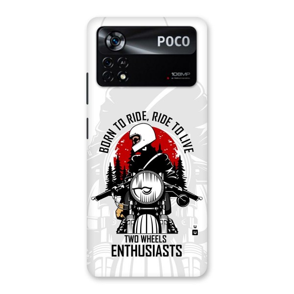 Ride To Live Back Case for Poco X4 Pro 5G