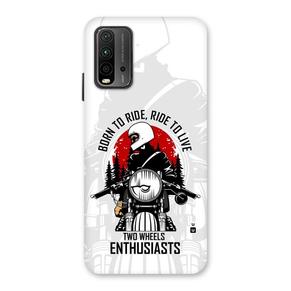 Ride To Live Back Case for Redmi 9 Power