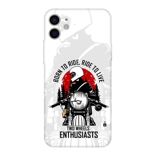 Ride To Live Back Case for iPhone 11