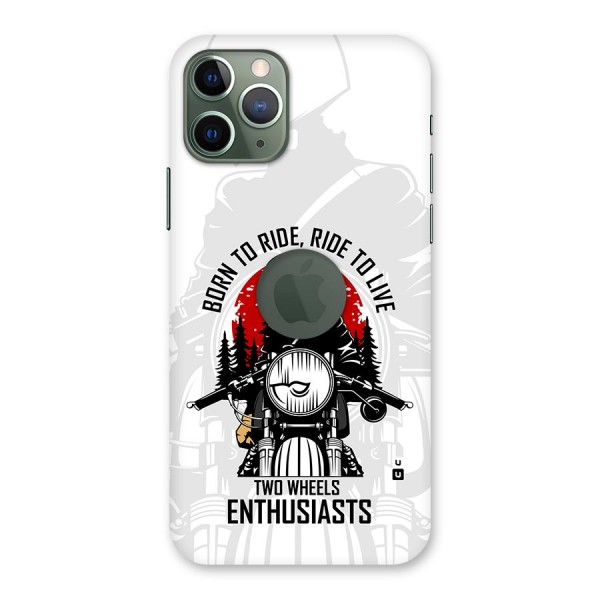 Ride To Live Back Case for iPhone 11 Pro Logo Cut