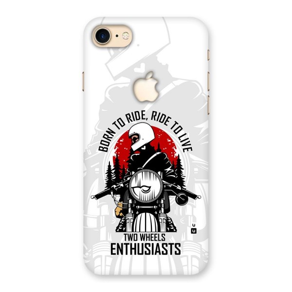 Ride To Live Back Case for iPhone 7 Apple Cut