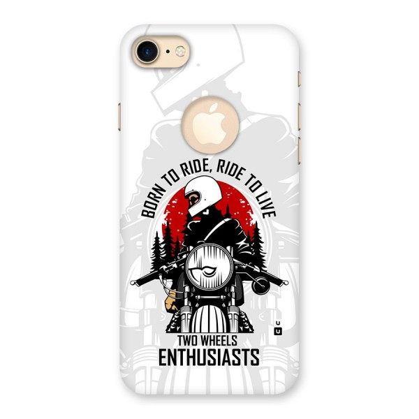 Ride To Live Back Case for iPhone 7 Logo Cut