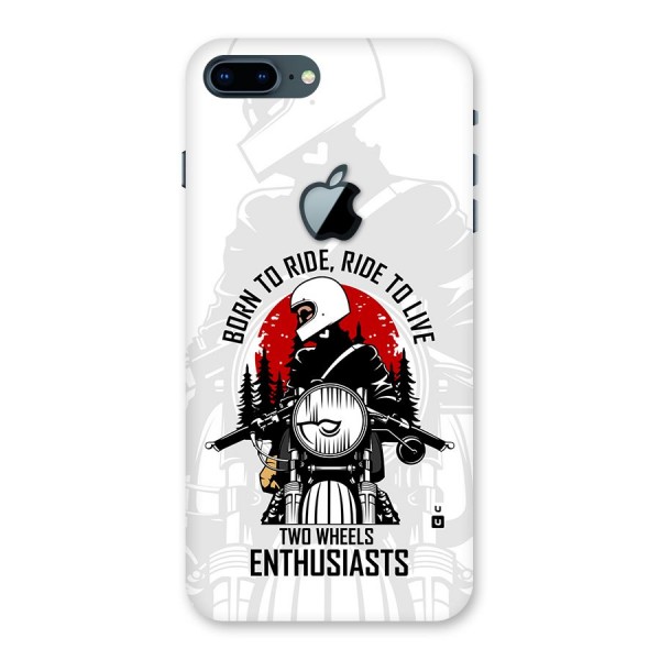 Ride To Live Back Case for iPhone 7 Plus Apple Cut