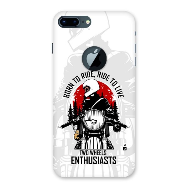 Ride To Live Back Case for iPhone 7 Plus Logo Cut