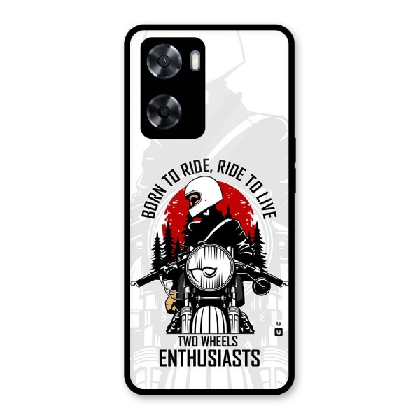 Ride To Live Glass Back Case for Oppo A57 2022