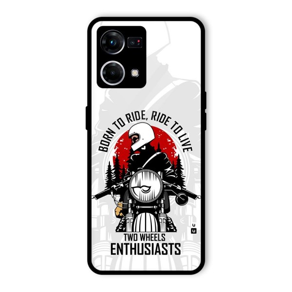 Ride To Live Glass Back Case for Oppo F21s Pro 4G
