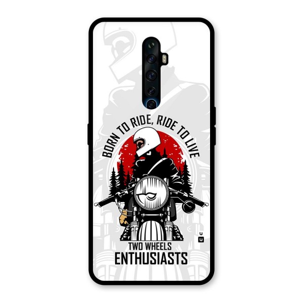 Ride To Live Glass Back Case for Oppo Reno2 Z