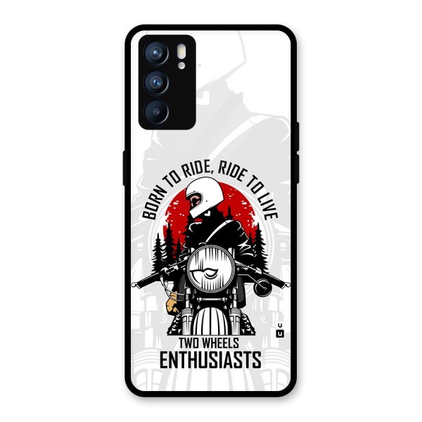 Ride To Live Glass Back Case for Oppo Reno6 5G