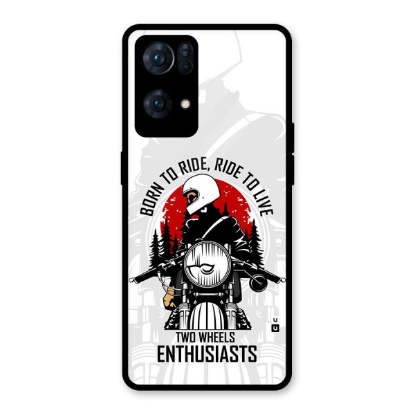 Ride To Live Glass Back Case for Oppo Reno7 Pro 5G