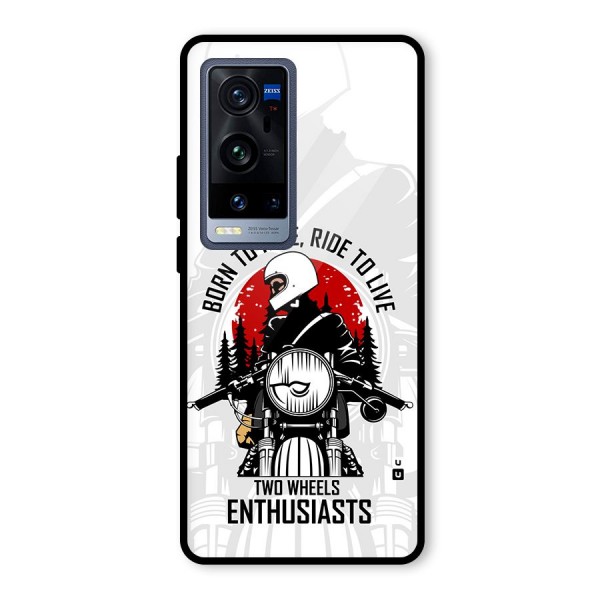 Ride To Live Glass Back Case for Vivo X60 Pro Plus