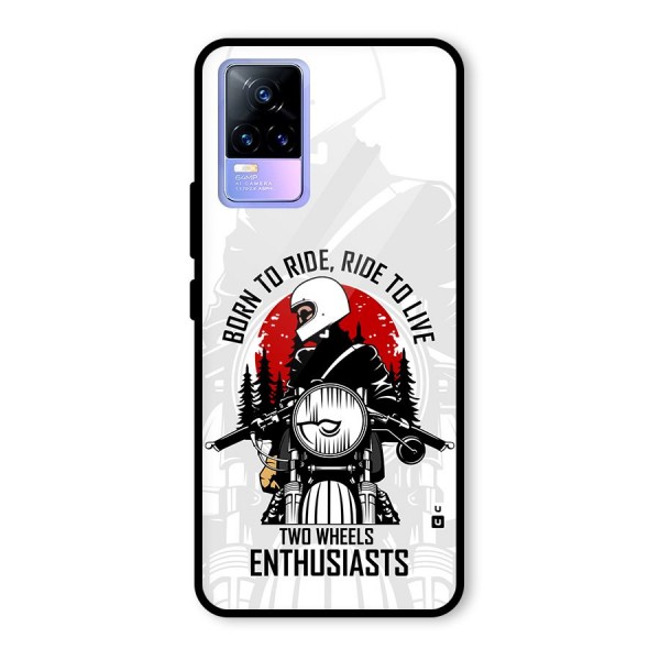 Ride To Live Glass Back Case for Vivo Y73