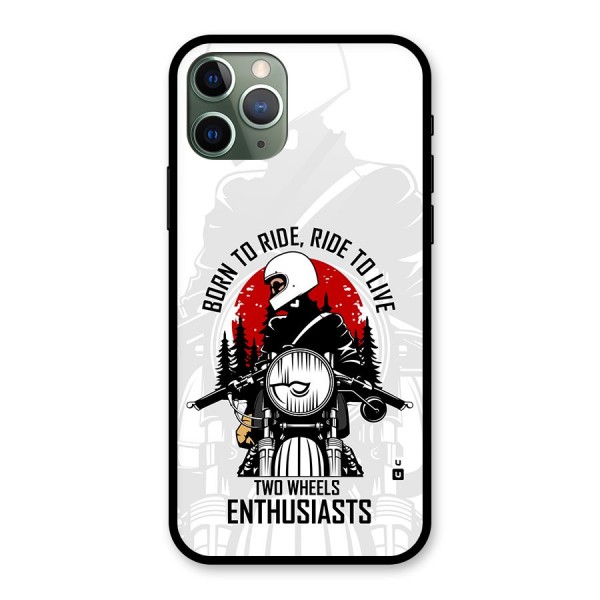 Ride To Live Glass Back Case for iPhone 11 Pro