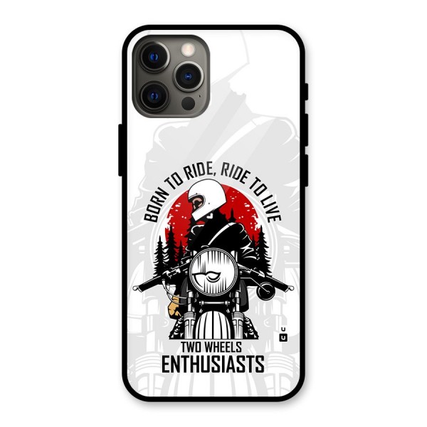 Ride To Live Glass Back Case for iPhone 12 Pro Max