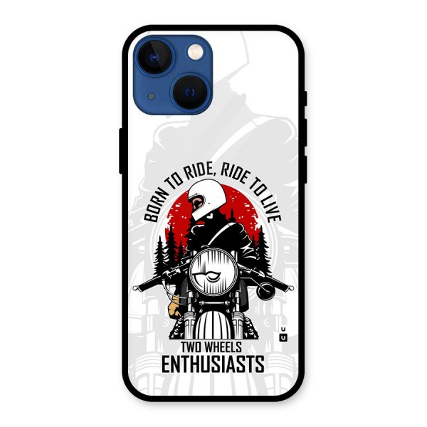 Ride To Live Glass Back Case for iPhone 13 Mini