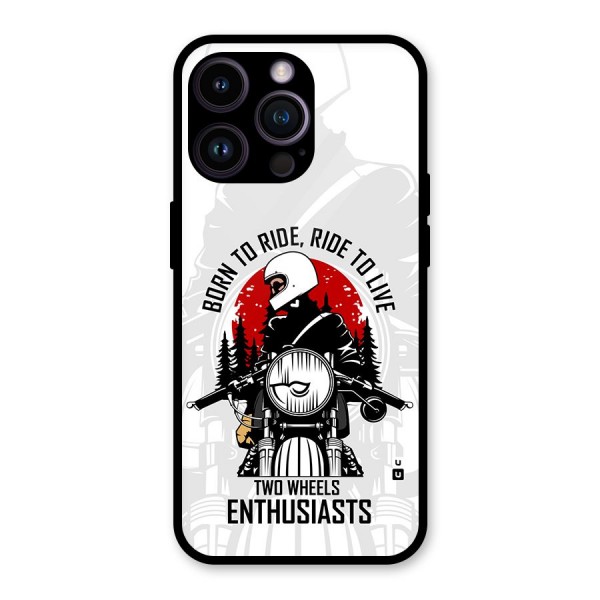 Ride To Live Glass Back Case for iPhone 14 Pro Max