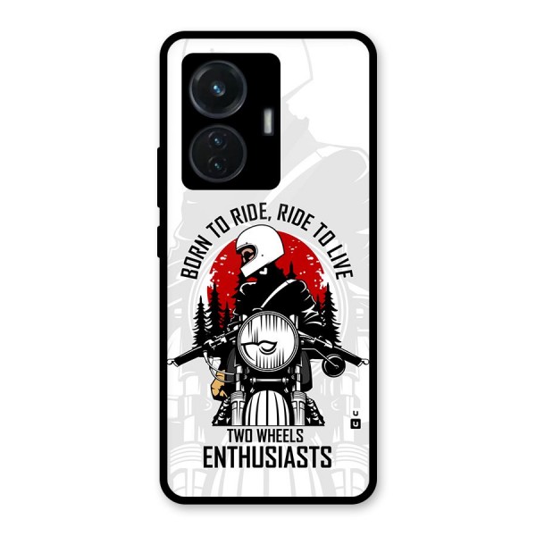 Ride To Live Glass Back Case for iQOO Z6 44W