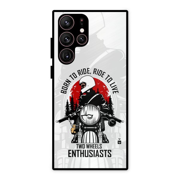 Ride To Live Metal Back Case for Galaxy S22 Ultra 5G