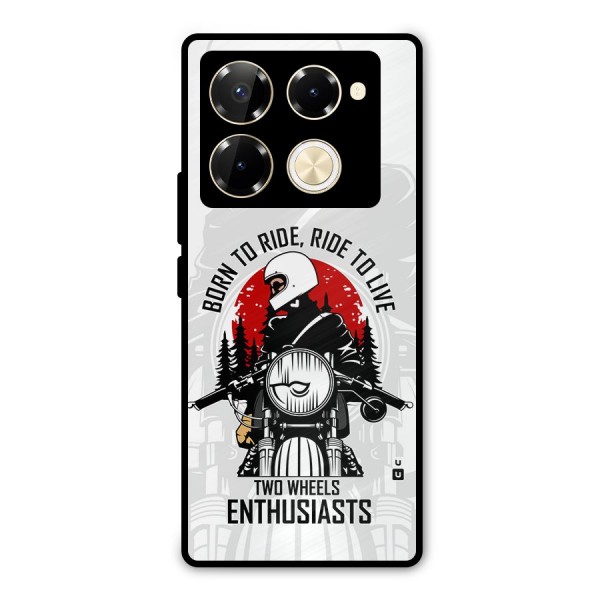Ride To Live Metal Back Case for Infinix Note 40 Pro