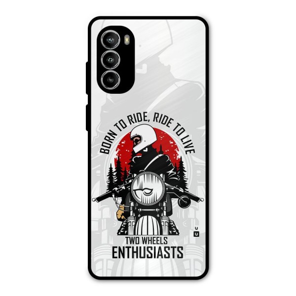 Ride To Live Metal Back Case for Moto G82
