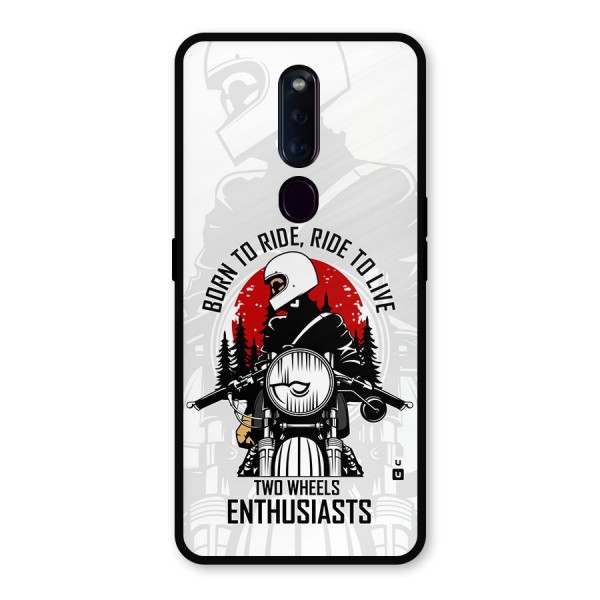 Ride To Live Metal Back Case for Oppo F11 Pro