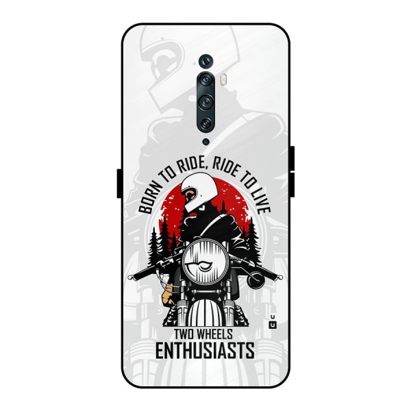Ride To Live Metal Back Case for Oppo Reno2 F