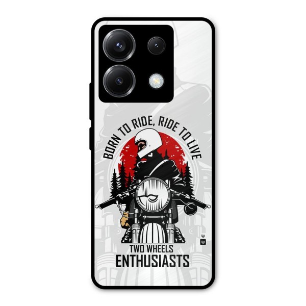 Ride To Live Metal Back Case for Poco X6
