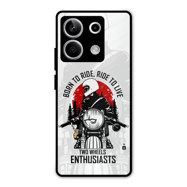 Ride To Live Metal Back Case for Redmi Note 13 5G