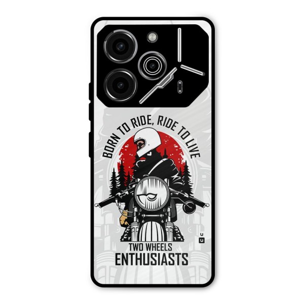 Ride To Live Metal Back Case for Tecno Pova 6 Pro