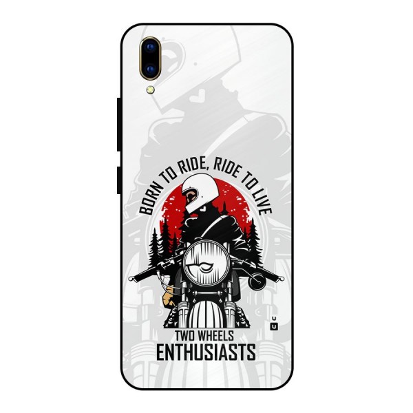 Ride To Live Metal Back Case for Vivo V11 Pro