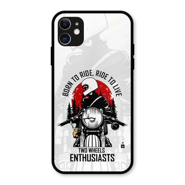 Ride To Live Metal Back Case for iPhone 11
