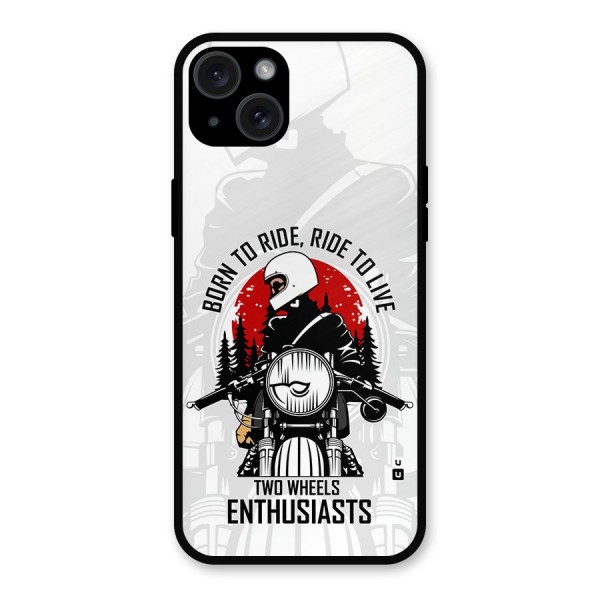 Ride To Live Metal Back Case for iPhone 15 Plus
