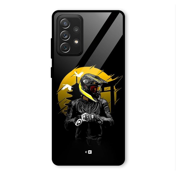 Rider Ready Glass Back Case for Galaxy A72