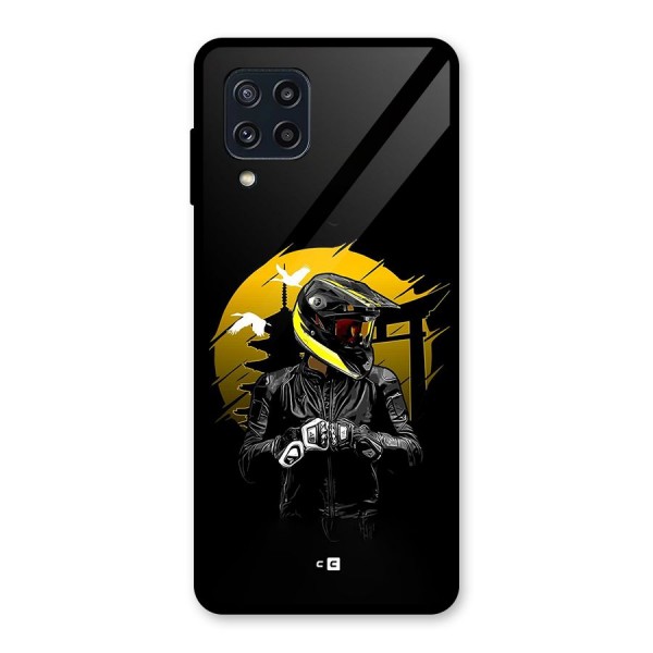 Rider Ready Glass Back Case for Galaxy M32