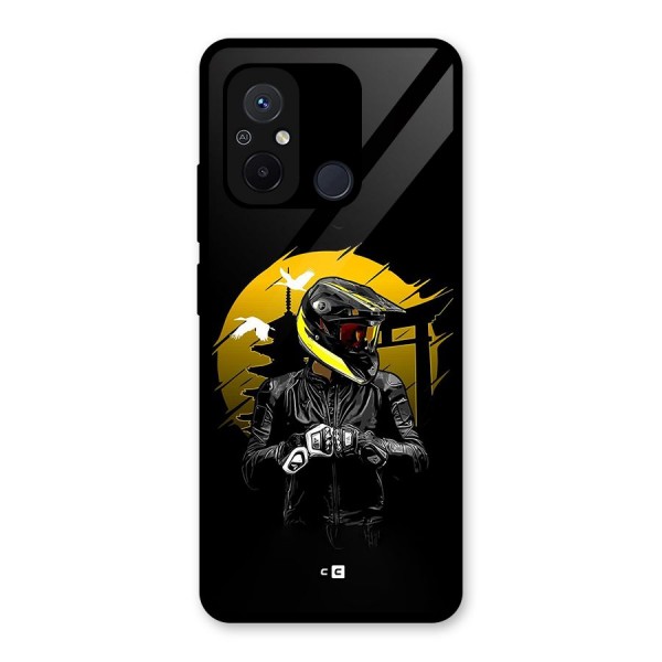 Rider Ready Glass Back Case for Redmi 12C