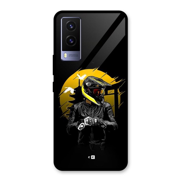 Rider Ready Glass Back Case for Vivo V21e 5G