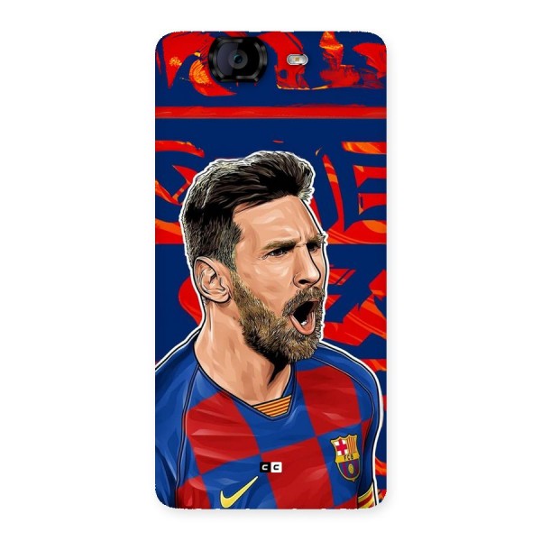 Roaring Soccer Star Back Case for Canvas Knight A350