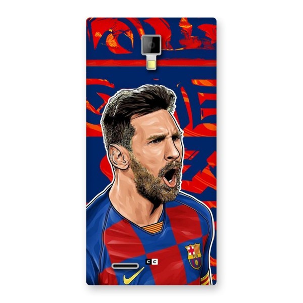 Roaring Soccer Star Back Case for Canvas Xpress A99