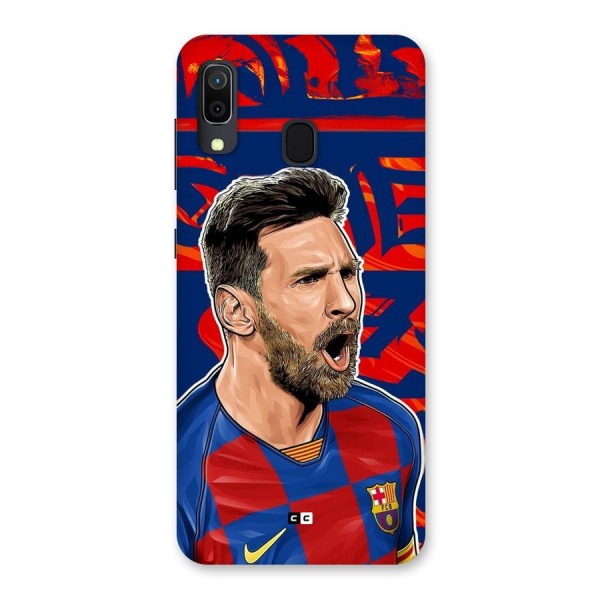 Roaring Soccer Star Back Case for Galaxy A20