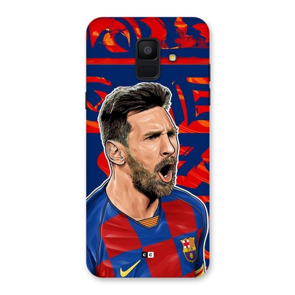 Roaring Soccer Star Back Case for Galaxy A6 (2018)
