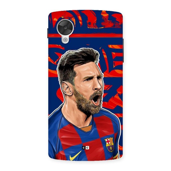 Roaring Soccer Star Back Case for Google Nexus 5