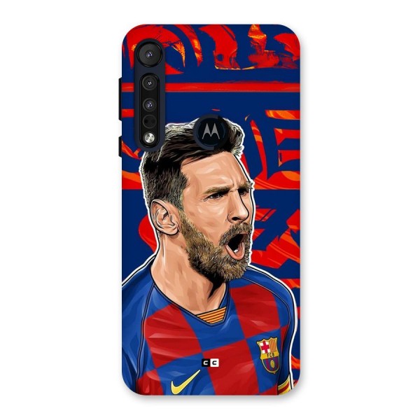 Roaring Soccer Star Back Case for Motorola One Macro