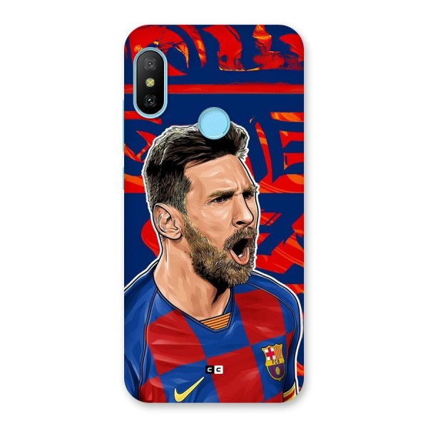 Roaring Soccer Star Back Case for Redmi 6 Pro
