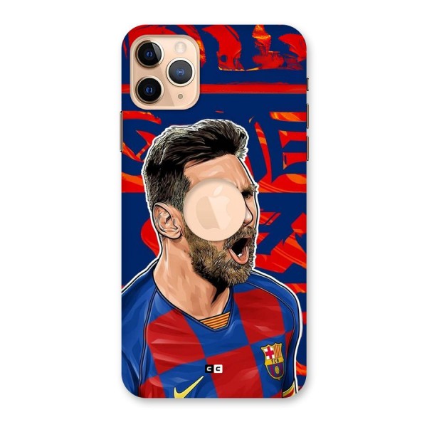 Roaring Soccer Star Back Case for iPhone 11 Pro Max Logo Cut